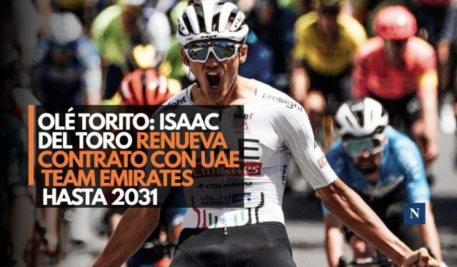 Olé torito: Isaac del Toro renueva contrato con UAE Team Emirates hasta 2031