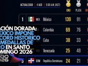 Nación dorada: México impone récord histórico de medallas de oro en Santo Domingo 2026