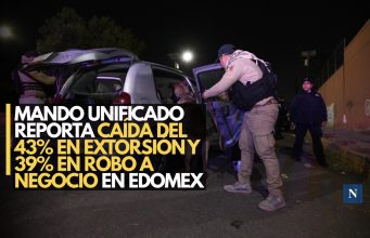Mando Unificado reporta caída del 43% en extorsión y 39% en robo a negocio en Edomex