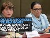 Rosa Icela Rodríguez y Delfina Gómez revisan avances del Plan Integral de la Zona Oriente
