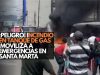 ¡Pánico en Santa Marta! Incendio por tanque de gas provoca alarma en Iztapalapa