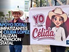 ¡Apoyo total! Simpatizantes de Celida López realizan activación estatal