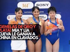 ¡Gemelas de oro y plata! Mía y Lía Cueva le ganan a China en clavados