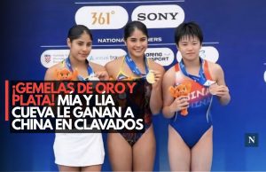 ¡Gemelas de oro y plata! Mía y Lía Cueva le ganan a China en clavados