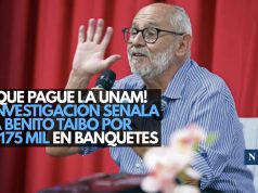 ¡A cuenta de la UNAM! Investigación señala a Taibo por $175 mil en banquetes