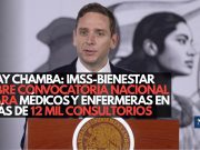 Hay chamba: IMSS-Bienestar abre convocatoria nacional para médicos y enfermeras en más de 12 mil consultorios