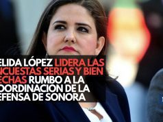 Celida López lidera las encuestas serias y bien hechas rumbo a la Coordinación de la Defensa de Sonora