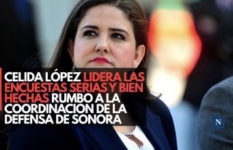 Celida López lidera las encuestas serias y bien hechas rumbo a la Coordinación de la Defensa de Sonora