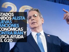 Estados Unidos alista nuevas sanciones económicas contra Irán y busca ayuda del G20