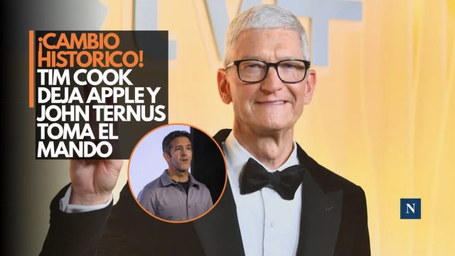 ¡Cambio histórico! Tim Cook deja Apple y John Ternus toma el mando