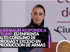Sheinbaum responde a Trump: EU enfrenta alto consumo de drogas y exceso en producción de armas