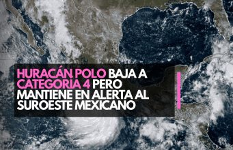 Huracán Polo baja a categoría 4 pero mantiene en alerta al suroeste mexicano