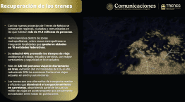 ¡2 mil 400 km de trenes! Gobierno reporta avances en plan ferroviario