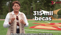 ¡27 millones de consultas y 315 mil becas! Delfina Gómez presume avances en Edomex