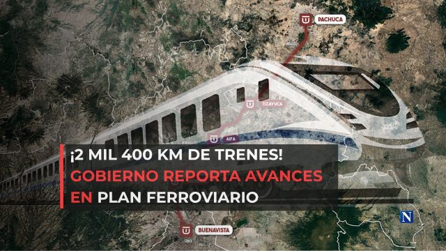 ¡2 mil 400 km de trenes! Gobierno reporta avances en plan ferroviario