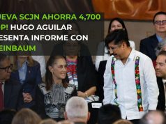¡4,700 mdp ahorrados! Hugo Aguilar rinde informe junto a Sheinbaum