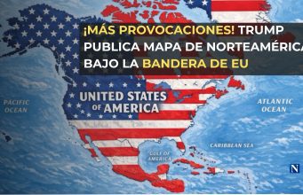 ¡Más provocaciones! Trump publica mapa de Norteamérica bajo la bandera de EU