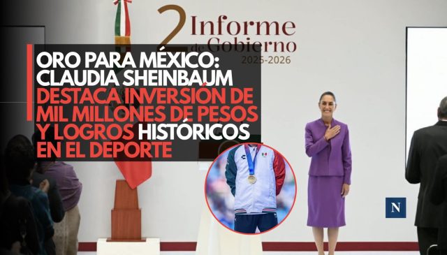 Oro para México: Claudia Sheinbaum destaca inversión de mil millones de pesos y logros históricos en el deporte