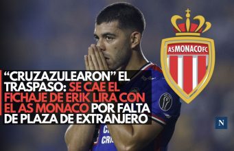 “Cruzazulearon” el traspaso: Se cae el fichaje de Erik Lira con el AS Mónaco por falta de plaza de extranjero