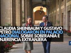 Claudia Sheinbaum y Gustavo Petro dialogaron en Palacio Nacional sobre soberanía e injerencia extranjera
