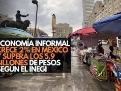 Economía informal crece 2% en México y supera los 5.9 billones de pesos según el Inegi