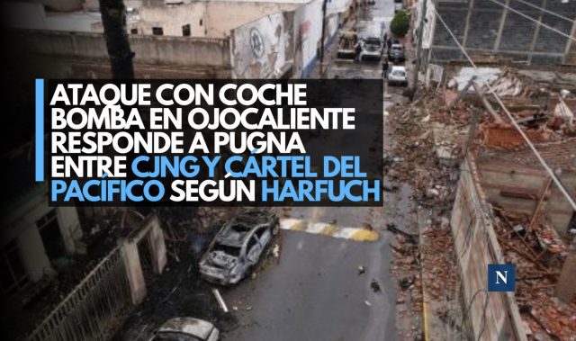 Ataque con coche bomba en Ojocaliente responde a pugna entre CJNG y Cártel del Pacífico según Harfuch