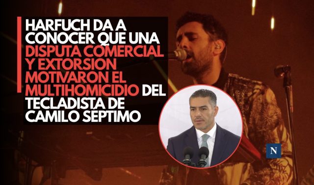 Harfuch da a conocer que una disputa comercial y extorsión motivaron el multihomicidio del tecladista de Camilo Séptimo