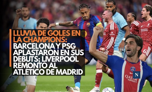 Lluvia de goles en la Champions: Barcelona y PSG aplastaron en sus debuts; Liverpool remontó al Atlético de Madrid