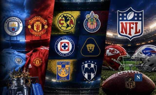 Fin de semana deportivo: derbi de Manchester, triple cartelera de clásicos en Liga MX y domingo de NFL