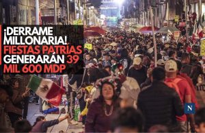 ¡Derrama…y no de alcohol! Fiestas Patrias dejarán 39 mil 600 mdp