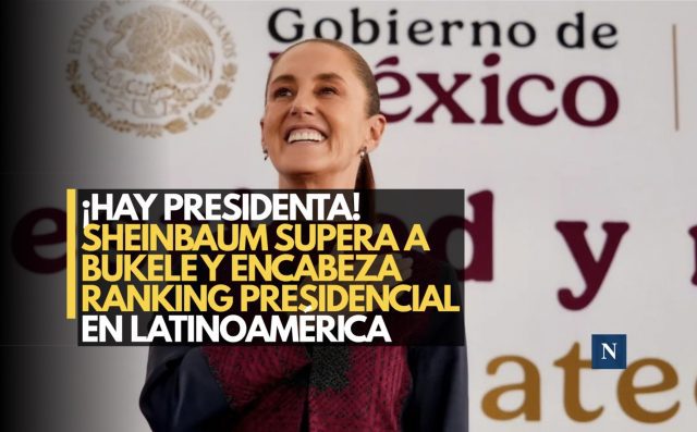 ¡Hay presidenta! Sheinbaum supera a Bukele y encabeza ranking presidencial en Latinoamérica