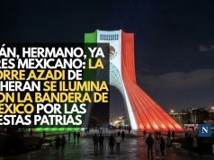 Irán, hermano, ya eres mexicano: La Torre Azadi de Teherán se ilumina con la bandera de México por las Fiestas Patrias