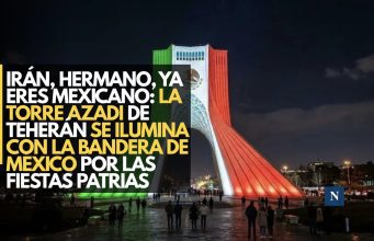 Irán, hermano, ya eres mexicano: La Torre Azadi de Teherán se ilumina con la bandera de México por las Fiestas Patrias