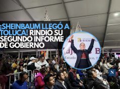 ¡Sheinbaum llegó a Toluca! Rindió su Segundo Informe de Gobierno