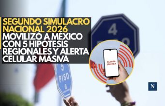 Segundo Simulacro Nacional 2026 movilizó a México con 5 hipótesis regionales y alerta celular masiva