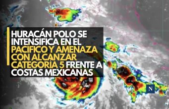 Huracán Polo se intensifica en el Pacífico y amenaza con alcanzar categoría 5 frente a costas mexicanas