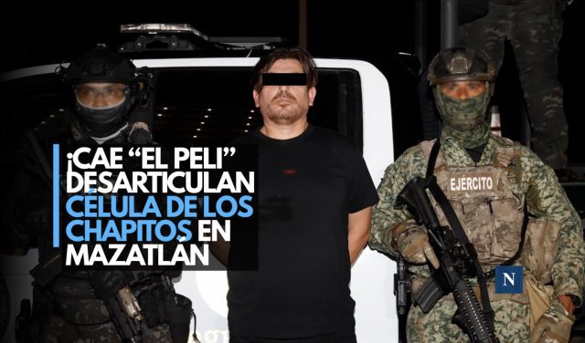 ¡Cae “El Peli”! Desarticulan célula de Los Chapitos en Mazatlán