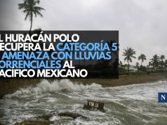 El huracán Polo recupera la categoría 5 y amenaza con lluvias torrenciales al Pacífico mexicano