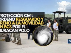 Protección Civil ordenó resguardo y freno a la movilidad en BCS por el huracán Polo