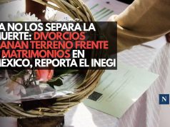 Ya no los separa la muerte: Divorcios ganan terreno frente a matrimonios en México, reporta el Inegi