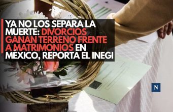 Ya no los separa la muerte: Divorcios ganan terreno frente a matrimonios en México, reporta el Inegi