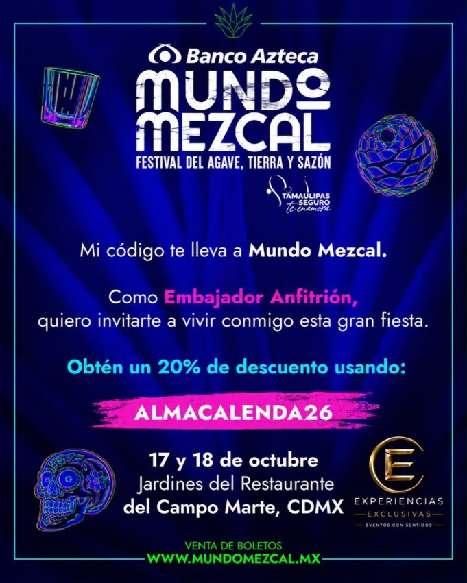 Mundo Mezcal, presentado por Banco Azteca, 17 y 18 de octubre en Campo Marte