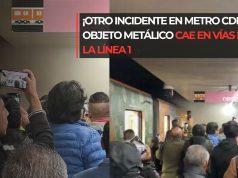 ¡Otro incidente en Metro CDMX! Objeto metálico cae en vías de la Línea 1