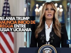 Melania Trump anuncia inicio de tregua entre Rusia y Ucrania