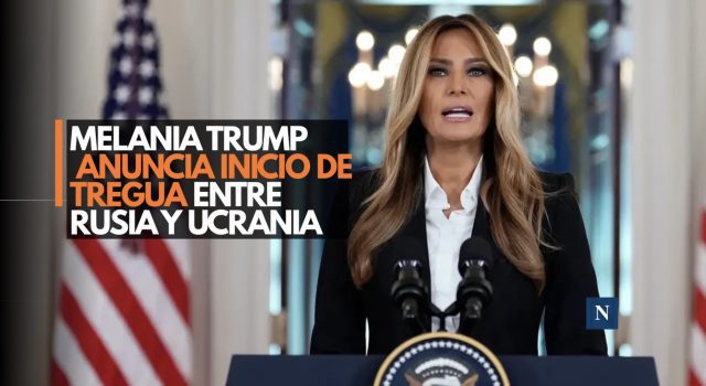 Melania Trump anuncia inicio de tregua entre Rusia y Ucrania
