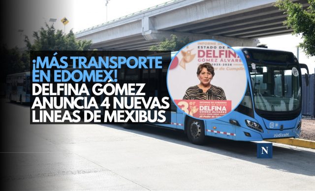¡Más transporte en Edomex! Delfina Gómez anuncia 4 nuevas líneas de Mexibús