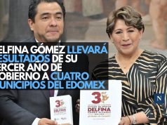 Delfina Gómez llevará resultados de su tercer año de gobierno a cuatro municipios del Edomex