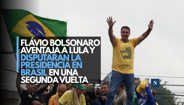 Flávio Bolsonaro aventaja a Lula y disputarán la presidencia en Brasil en una segunda vuelta