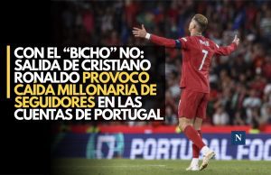 Con el “Bicho” no: Salida de Cristiano Ronaldo provocó caída millonaria de seguidores en las cuentas de Portugal