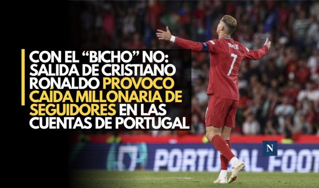 Con el “Bicho” no: Salida de Cristiano Ronaldo provocó caída millonaria de seguidores en las cuentas de Portugal